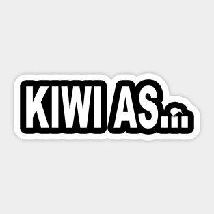 Kiwi as design for New Zealanders Sticker